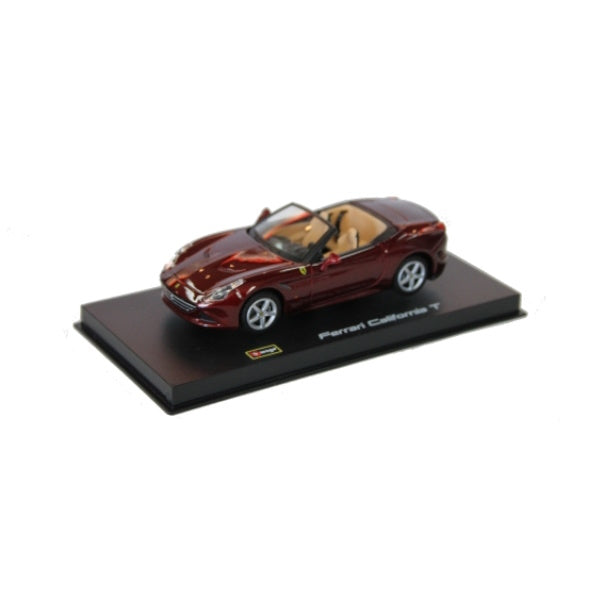 Ferrari California T Burgundy Closed Top 1/24 Diecast Model Car by Bburago  