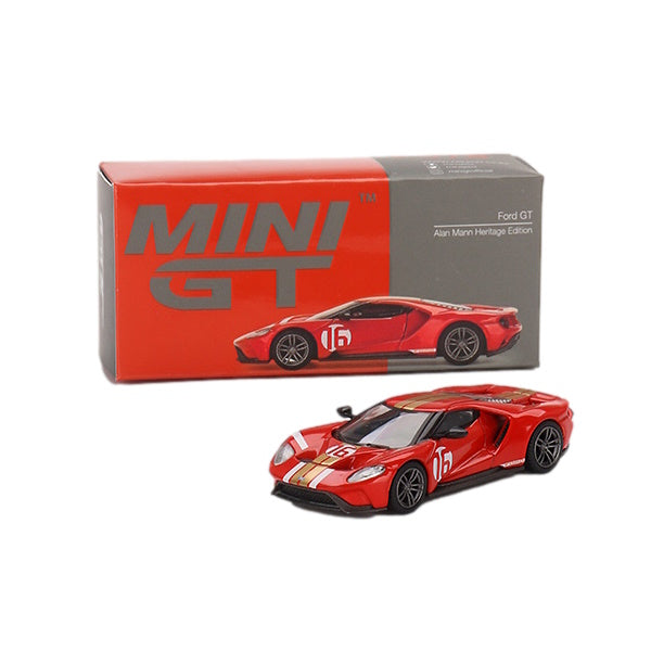 FORD GT ALAN MANN HERITAGE EDITION 1/64 MINI GT (RED)