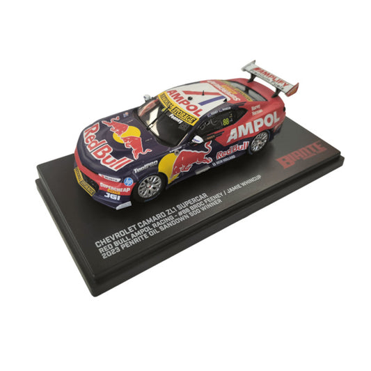 1:43 scale Broc Feeney/Jamie Whincup #88 Red Bull Ampol Racing Chevrolet Camaro 2023 Sandown 500 Winner