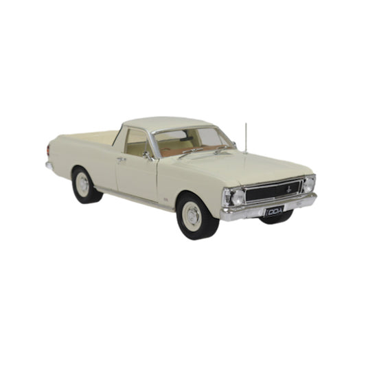 1:24 scale 1969 XW Ford Falcon Ute 6 Cylinder White