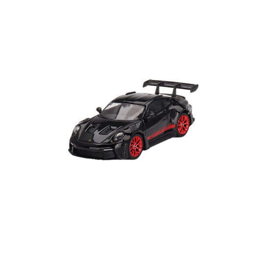 1:64 scale Porsche 911 (992) GT3 RS Black with Pyro Red