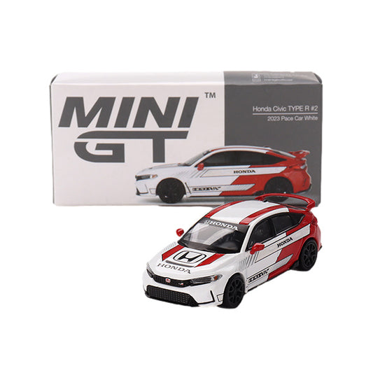 1:64 scale Honda Civic TYPE R 2023 Pace Car White