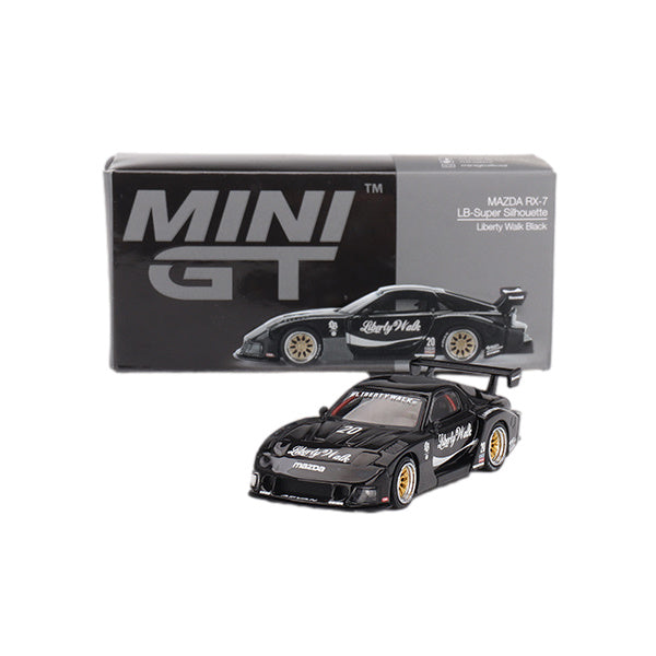 1:64 scale MAZDA RX-7 LB-Super Silhouette Liberty Walk Black