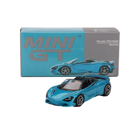 1:64 scale McLaren 750S Spider Belize Blue