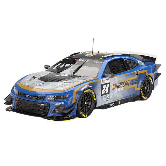 1:18 scale Garage 56 #24 NASCAR Next Gen Chevrolet Camaro ZL1 2023 24 Hours of Le Mans Post-Race Weathered