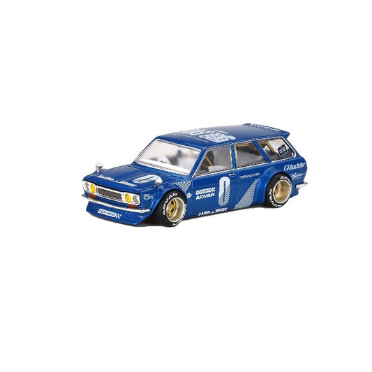 1:64 scale Datsun KAIDO 510 Wagon Blue